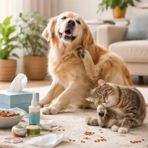 common pet allergies, pet allergy symptoms, pet allergies treatment