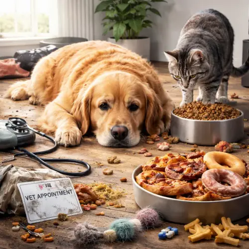 Mistakes That Could Shorten Your Pet’s Life, common pet care mistakes, improper diet affects pet lifespan