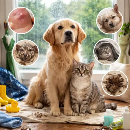 Pet Problems During Rainy Season, rainy weather pet health, common illnesses pets wet weather