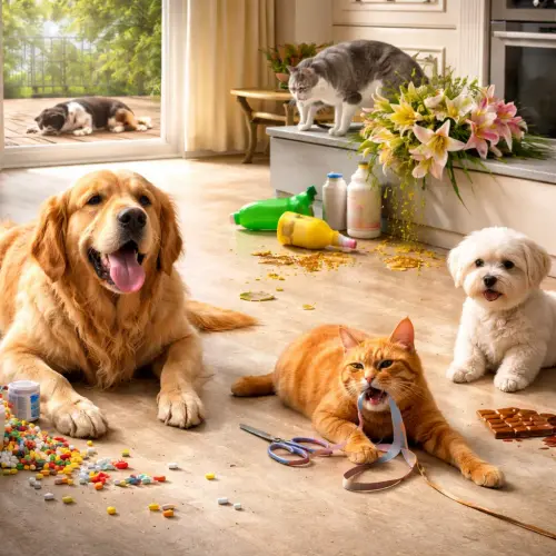 preventable pet emergencies, how to avoid life threatening situations in pets, preventable causes of pet poisoning at home